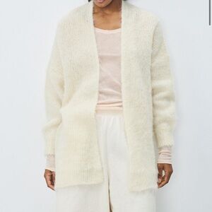 American Vintage Cream Open-Front Sweater